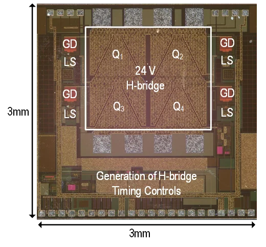 Miniaturized Magnetic Neural Stimulator die photograph